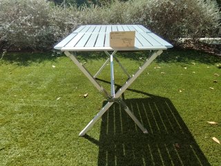 Tavolo pieghevole in alluminio per terrazzo/giardino/campeggio