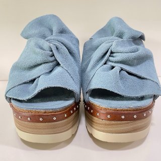 Sandalias plataforma azul