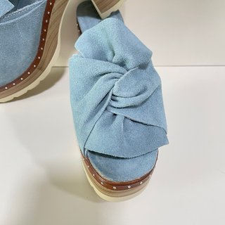 Sandalias plataforma azul