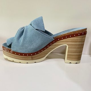 Sandalias plataforma azul
