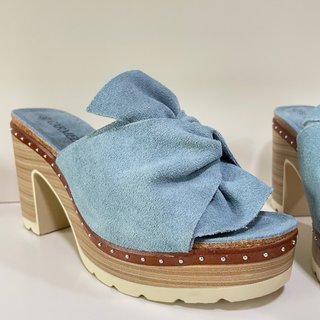 Sandalias plataforma azul