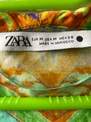 Conjunto Blusa Zara y Falda Mango Verde