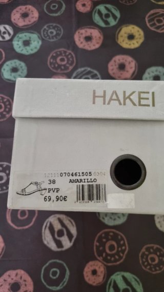 Sandalias Hakei Mostaza Talla 38