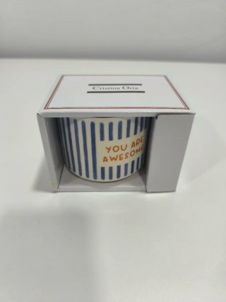 Taza Cristina Oria Rayas Azules