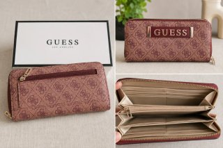 Monedero Guess Original granate con Caja original