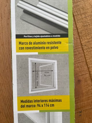 Mosquitera aluminio ventana Livarno 100x120cm