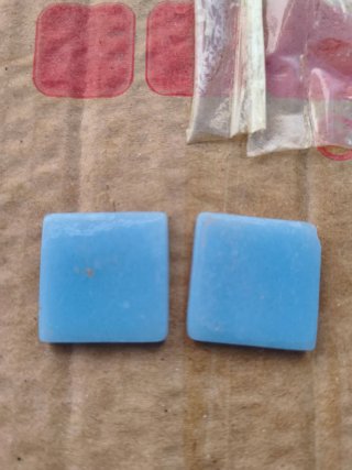 Teselas de mosaico de vidrio azul claro – 6.5kg