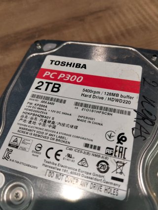 HDD Toshiba P300 2TB 5400rpm SATA III