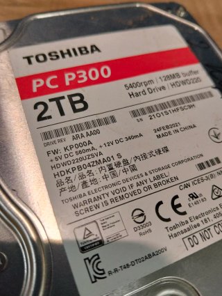 HDD Toshiba P300 2TB 5400rpm SATA III