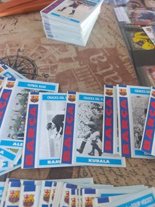 Lote 80 Tarjetas Colección Barça 92-93