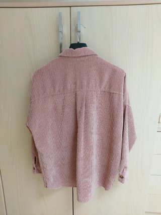Camicia Stradivarius a costine rosa