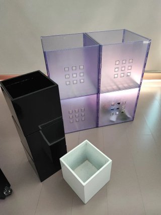4 Cubo IKEA Kallax + 4 Cubo legno