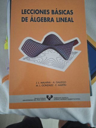 Lecciones básicas de álgebra lineal
