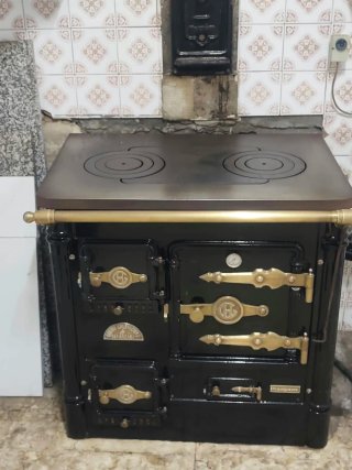 Cocina Calefactora Reforzada de leña