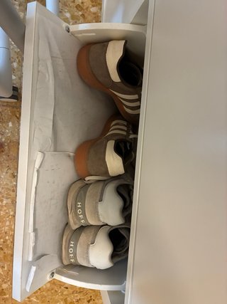 Zapatero blanco 4 compartimentos y elegante