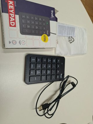 Teclado Numérico Trust USB Negro