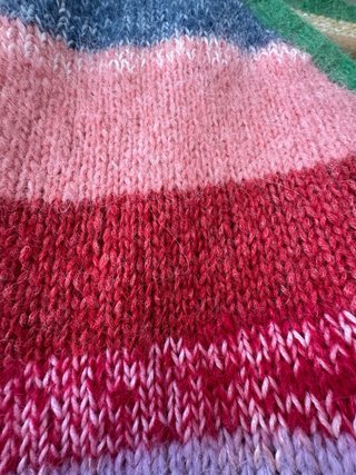 Chaleco débardeur tejido lana alpaca multicolor
