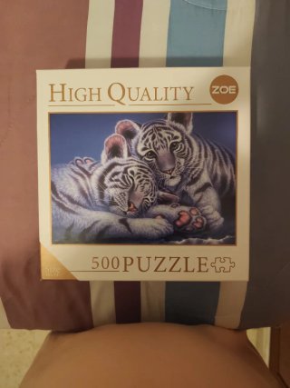 Puzzle 500 Piezas Tigres Blancos