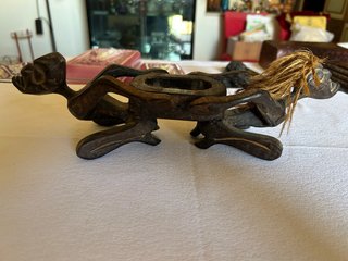 Scultura Erotica Legno Intagliato