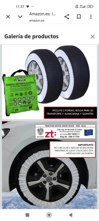 Fundas Nieve Antideslizantes ICETEX 4x4 nuevas