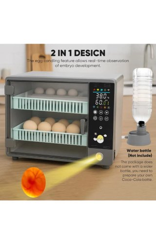 Incubadora 24 Huevos Automática Control Humedad