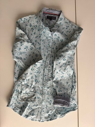 Camisa Tommy Hilfiger floral azul mujer