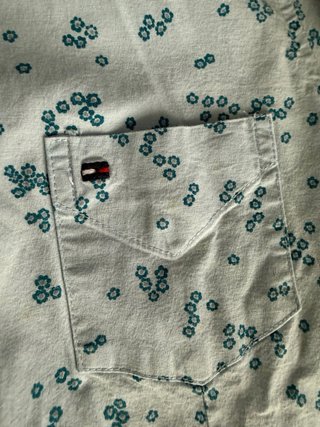 Camisa Tommy Hilfiger floral azul mujer