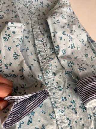 Camisa Tommy Hilfiger floral azul mujer