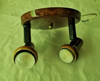 Lámpara de techo cerámica marrón