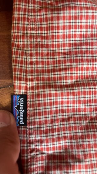 Camisa Patagonia cuadros roja S