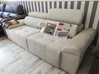 Sofá Selena 240cm Beige/Gris