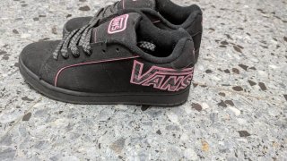 Zapatillas Vans Negras y Rosa Talla 37