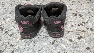Zapatillas Vans Negras y Rosa Talla 37