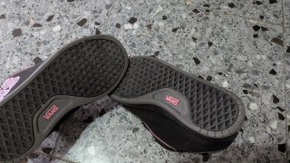 Zapatillas Vans Negras y Rosa Talla 37
