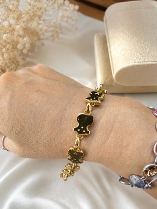 Pulsera de acero dorada
