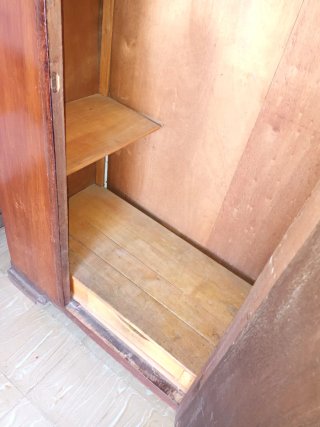 2 Armarios antiguo madera con espejo