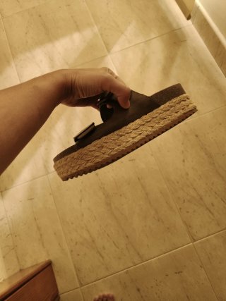 Sandalias plataforma Pull&Bear verdes