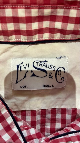 Camisa cuadros roja Levi's Talla L