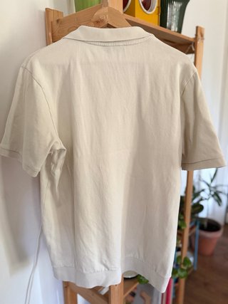 Polo Anclademar blanco corazón bordado Talla L