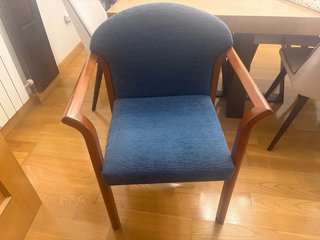 Juego 4 sillas tapizadas madera cómodas y elegante