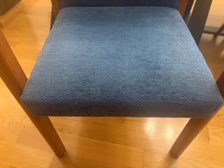 Juego 4 sillas tapizadas madera cómodas y elegante