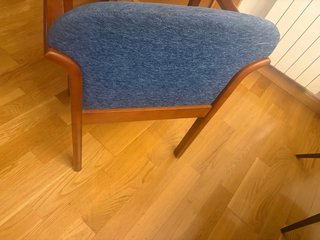 Juego 4 sillas tapizadas madera cómodas y elegante