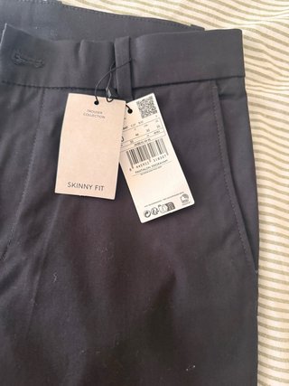 Pantalón Mango Skinny Fit Azul