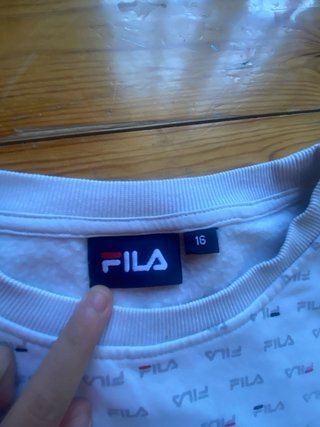 Sudadera Fila blanca
