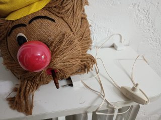 Lampada vintage abatjour funzionante