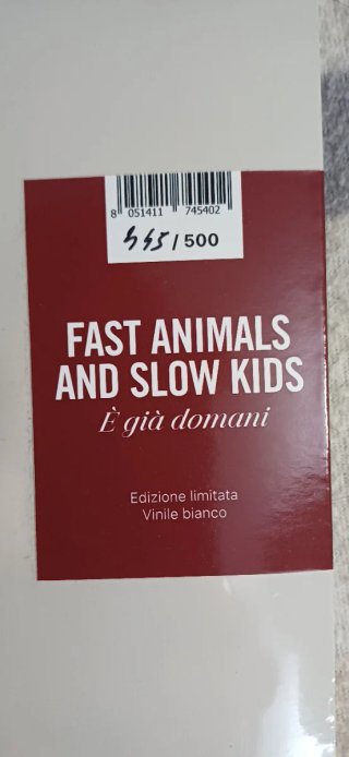 Fast Animals And Slow Kids È già domani autografat