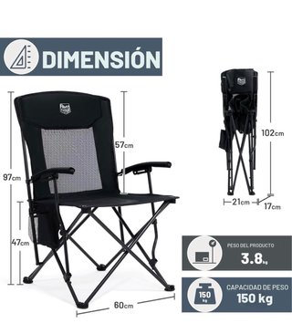 Silla TIMBER RIDGE Plegable y Ligera