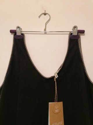 Top Algodón Orgánico Negro Talla M