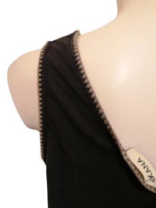 Top Algodón Orgánico Negro Talla M