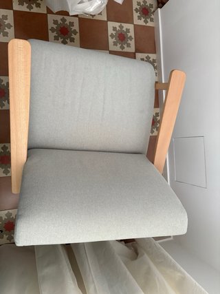 Butaca SKLUM gris perla
